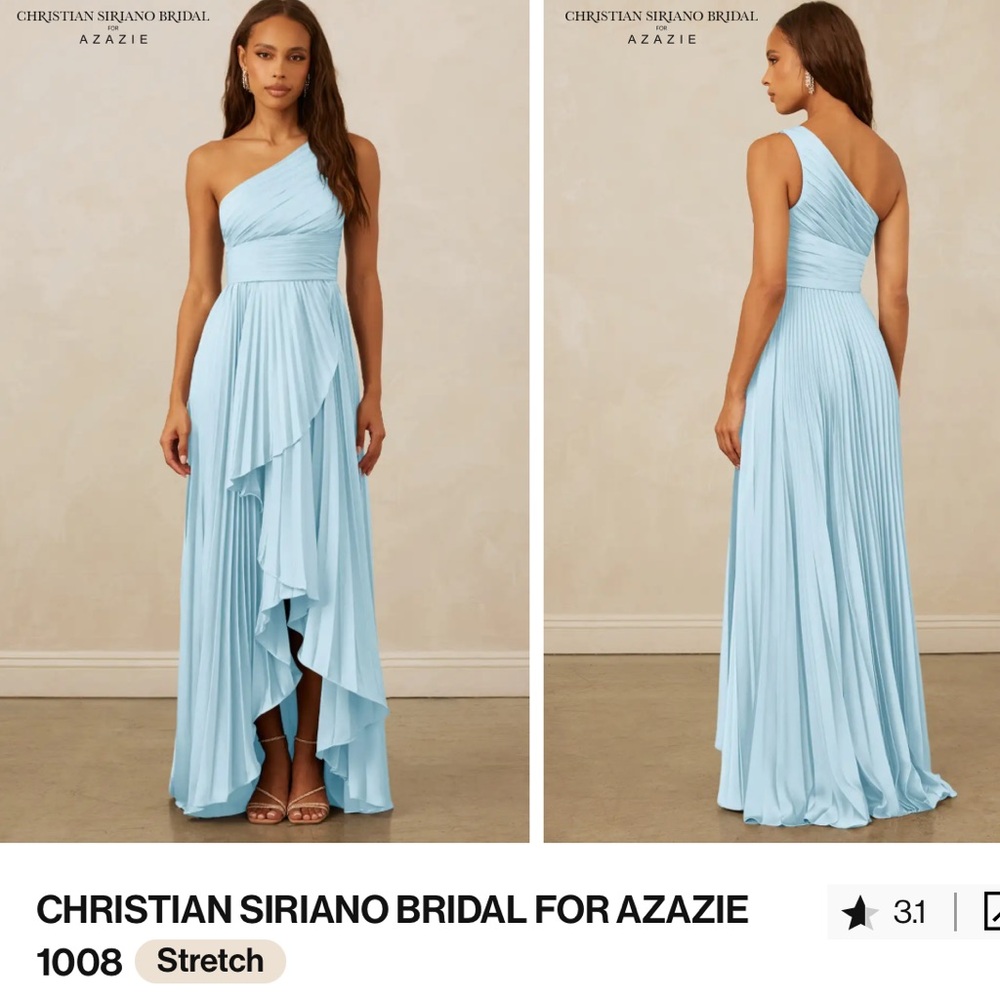 Light Blue One Shoulder Dress